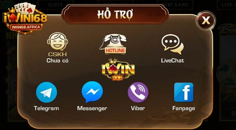 Các kênh liên hệ iWin68 đa dạng cho game thủ