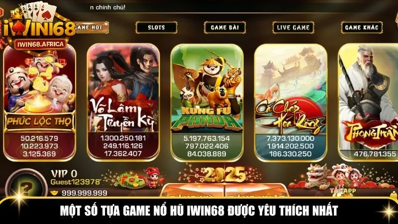 Kho game nổ hũ iWin68 đa dạng và hấp dẫn nhất