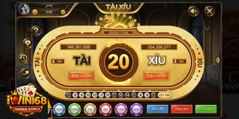 Những loại cược thông dụng khi chơi tài xỉu online iWin68